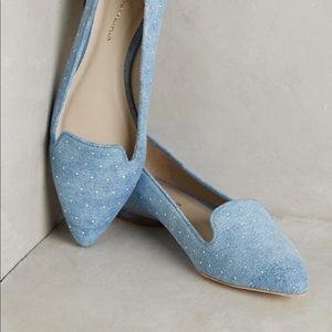 Anthropologie Studded Smoking Loafer